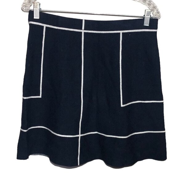 Saks Fifth Avenue Argyle Grid Skirt Midi - Picture 1 of 4